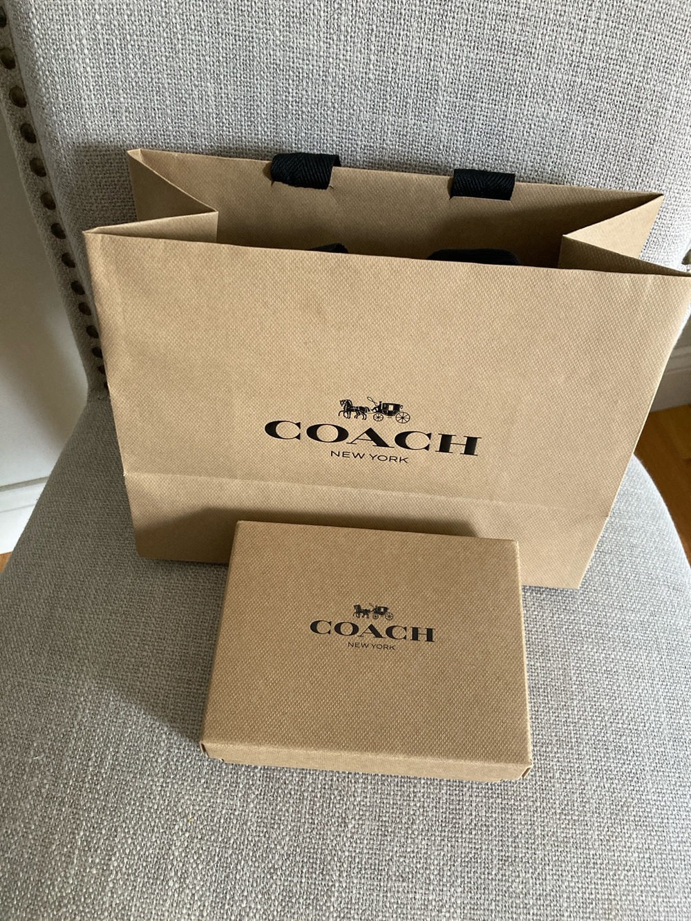 Coach Brown Shopping Bag with Box